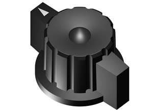 SM018 Knob Medium Pointed Dia 27 mm