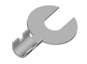 SM074 Crimping Lug Fork Open Small
