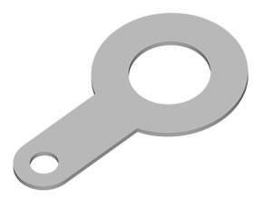 SM094 Earth Tag Hole Small 3mm