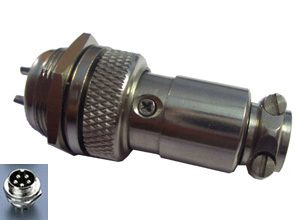 SM128 Round Shell Connector 16mm - 5 Way