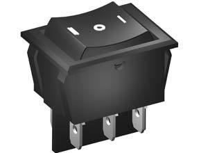 SM286 Rocker Switch 6A DPDT On Off Mom