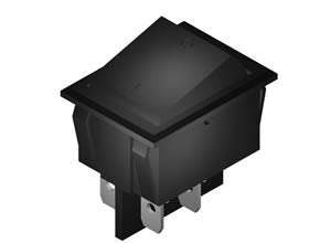 SM318 Rocker Switch Large 6A DPST On Off