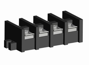 SM559 Terminal Strip Open Barrier Type 100A 4 Way