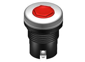 SM974 Push Button 30.5 mm Chrome